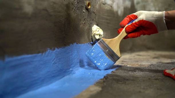 Commercial Waterproofing project at a Royal Center, IN business property by SJ Waterproofing Pros